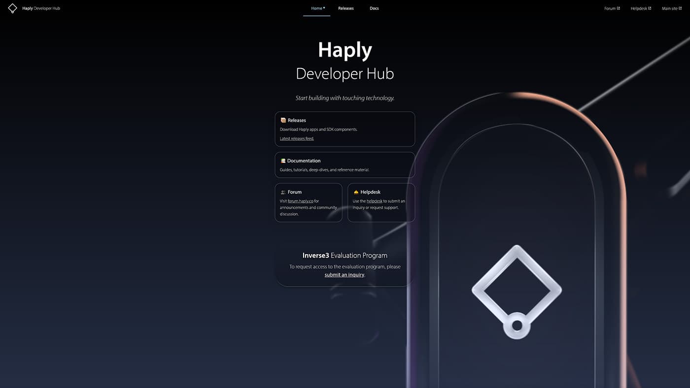 Online platform for haptics developers